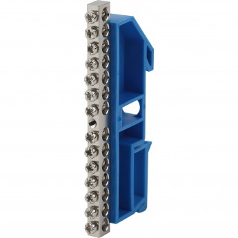 Шина ЭРА N "ноль" на DIN-изоляторе ШНИ-6х9-14 никелированная Шина ЭРА N "ноль" на DIN-изоляторе ШНИ-6х9-14 никелированная