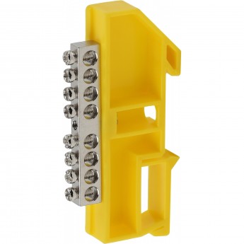 Шина ЭРА PE "земля" на на DIN-изоляторе ШНИ-6х9-8 никелированная Шина ЭРА PE "земля" на на DIN-изоляторе ШНИ-6х9-8 никелированная