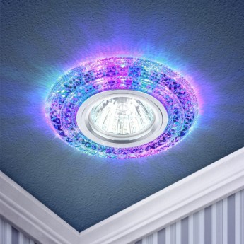 Светильник ЭРА DK LD3 SL/RGB декор cо светодиодной подсветкой мультиколор прозрачный Светильник ЭРА DK LD3 SL/RGB декор cо светодиодной подсветкой мультиколор прозрачный