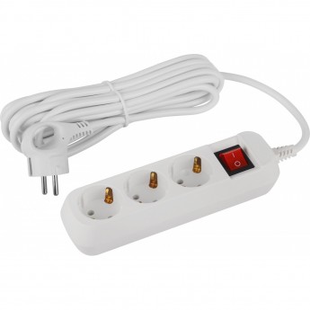 Удлинитель электрический ЭРА UDL-16-350-ES Greenline 3 розетки с заземлением с выключателем 5м ПВС 3х1кв.мм Удлинитель электрический ЭРА UDL-16-350-ES Greenline 3 розетки с заземлением с выключателем 5м ПВС 3х1кв.мм